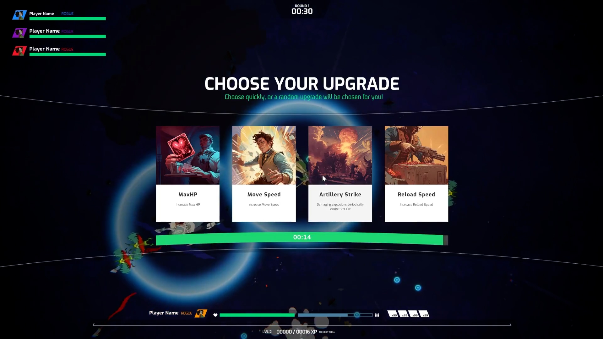 Our Tribe Above All upgrade selection