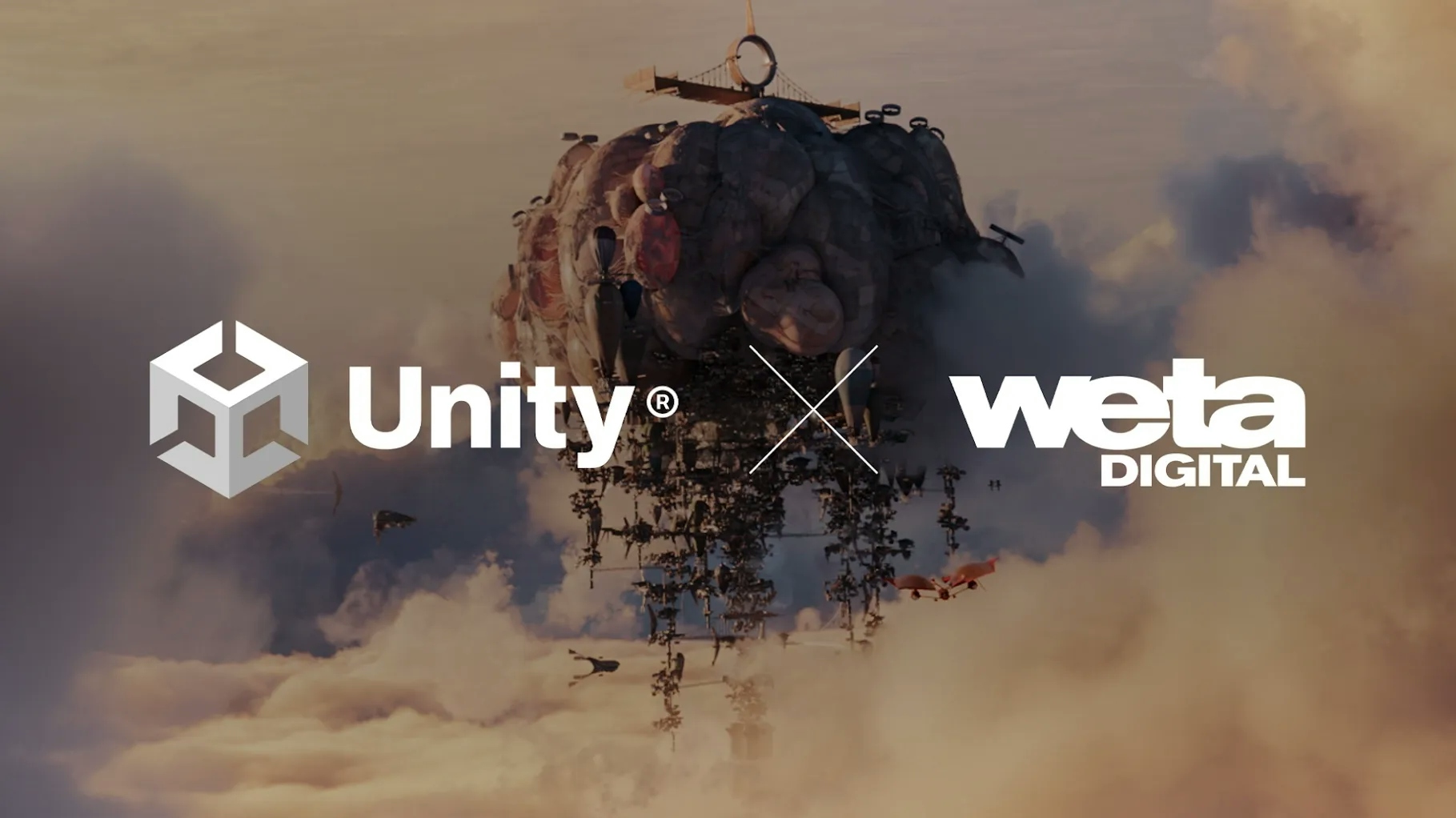 Weta x Unity logos